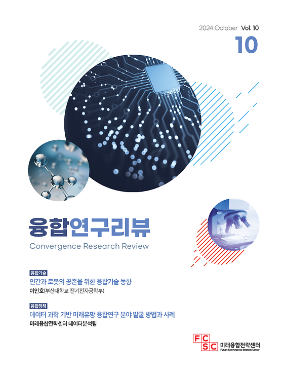 (10월호) 인간과 로봇의 공존을 위한 융합기술 동향 / 데이터 과학 기반 미래유망 융합연구 분야 발굴 방법과 사례